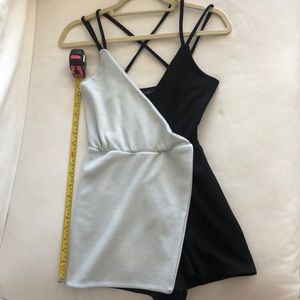 Black and white romper